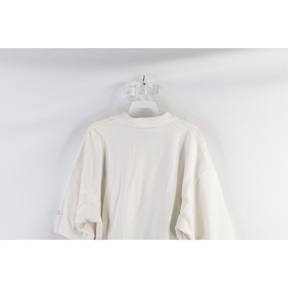 Vtg 90s Champion Mens XL Spell Out Ohio State University Golf Polo Shirt White - Picture 11 of 12